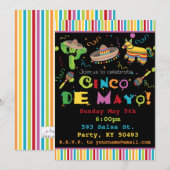 Uitnodiging Cinco De Mayo Fiesta (Voorkant / Achterkant)