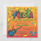 Uitnodiging Cinco De Mayo Fiesta (Voorkant)