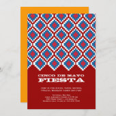 Uitnodiging Cinco de Mayo Fiesta Party (Voorkant / Achterkant)