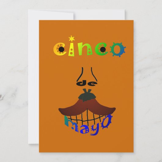 Uitnodiging Cinco De Mayo Man  partij (Voorkant)