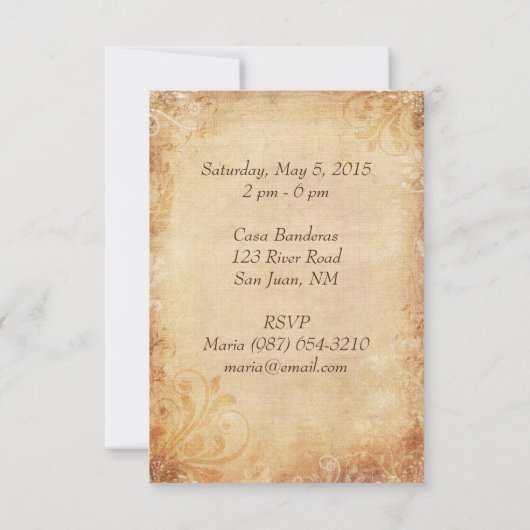 Uitnodiging Cinco de Mayo Party (Achterkant)