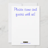 Uitnodiging Cinco de Mayo Party met sombrero (Achterkant)