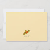 Uitnodiging Cinco de Mayo Sombrero (Achterkant)