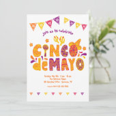 Uitnodiging Cinco de Mayo-vieringen (Staand voorkant)