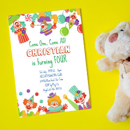 Uitnodiging circusfeest