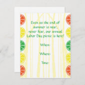 Uitnodiging Citrus Bamboo (Voorkant / Achterkant)