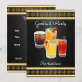 Uitnodiging Cocktailparty (Voorkant / Achterkant)