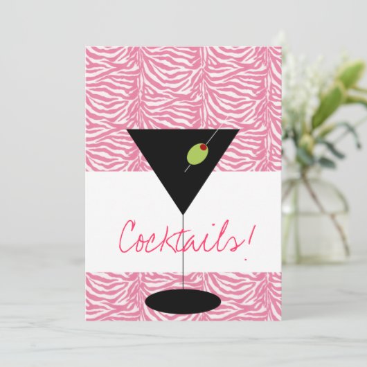 Uitnodiging cocktailparty (Staand voorkant)