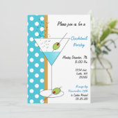 Uitnodiging cocktailparty (Staand voorkant)