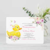 Uitnodiging Communie Meisje (Staand voorkant)