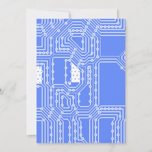 Uitnodiging computergeek Birthday Party (Achterkant)