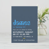 Uitnodiging computergeek Birthday Party (Staand voorkant)