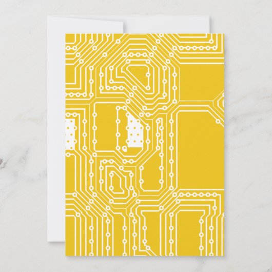 Uitnodiging computergeek Birthday Party (Achterkant)