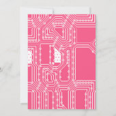 Uitnodiging computergeek Birthday Party (Achterkant)