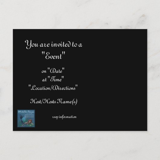 Uitnodiging Confetti- en Paarse-Baltische partij (Achterkant)