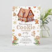 Uitnodiging Cookie Exchange Feestje (Staand voorkant)