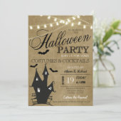Uitnodiging costume Cocktail Party (Staand voorkant)