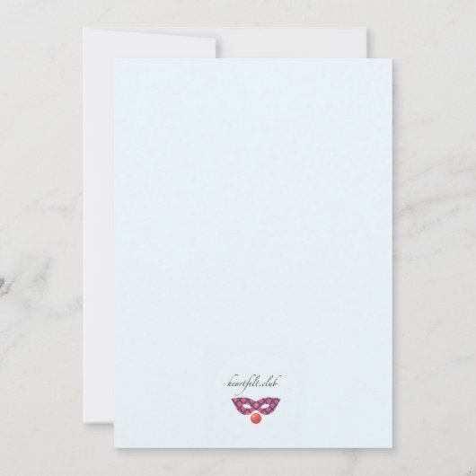 Uitnodiging Costume Party (Achterkant)