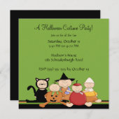 Uitnodiging Costume Party Halloween Party (Voorkant / Achterkant)