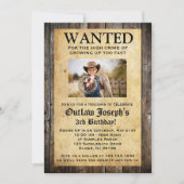Uitnodiging Cowboy Party | GEWENSTE INVITATIE (Voorkant)