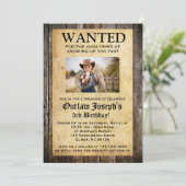 Uitnodiging Cowboy Party | GEWENSTE INVITATIE (Staand voorkant)
