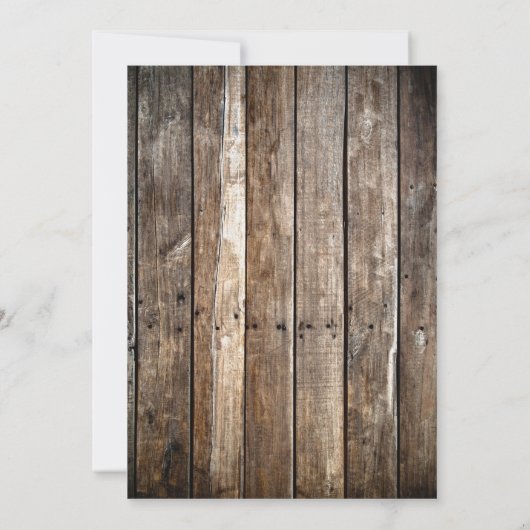 Uitnodiging Cowboy Party | GEWENSTE INVITATIE (Achterkant)