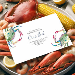 Uitnodiging Crab Boil Summer