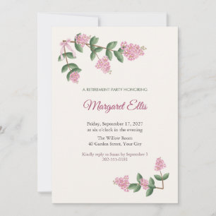 Uitnodiging Crape Myrtle Corners Pensioenfeest