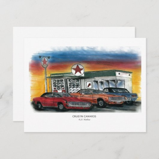 Uitnodiging - Cruis in Camaros (Voorkant / Achterkant)
