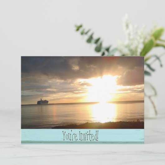 Uitnodiging cruise (Staand voorkant)