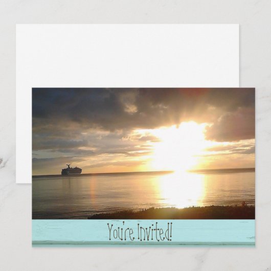 Uitnodiging cruise (Voorkant / Achterkant)