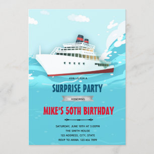 Uitnodiging cruise scheepsfeest