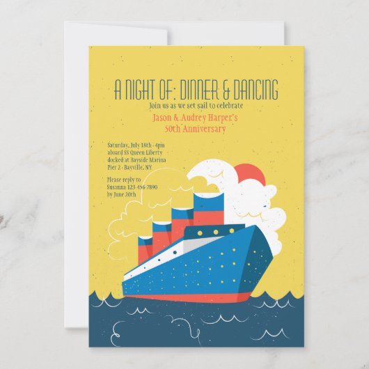 Uitnodiging cruiseschip (Voorkant)