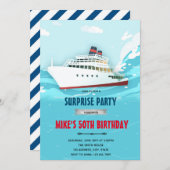 Uitnodiging cruiseschip feest (Voorkant / Achterkant)