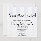 Uitnodiging Crystal Chandelier Party (Achterkant)