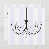 Uitnodiging Crystal Chandelier Party (Voorkant / Achterkant)