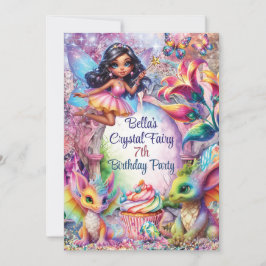 Uitnodiging Crystal Fairy Forest Feest