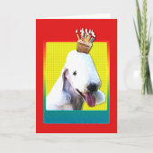 Uitnodiging Cupcake - Bedlington Terrier (Voorkant)