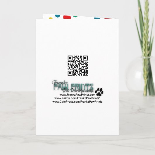 Uitnodiging Cupcake - Boston Terrier (Achterkant)