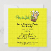 Uitnodiging Cupcake - Collie - Caroline (Achterkant)