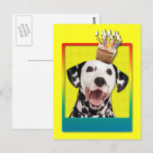 Uitnodiging Cupcake - Dalmatisch (Voorkant / Achterkant)