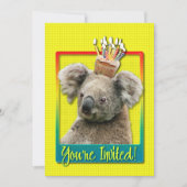 Uitnodiging Cupcake - Koala (Voorkant)