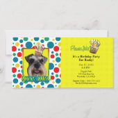 Uitnodiging Cupcake - Schnauzer (Voorkant)