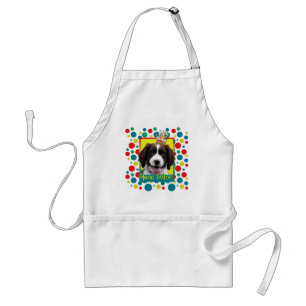 Uitnodiging Cupcake - Springer Spaniel - Baxter Standaard Schort