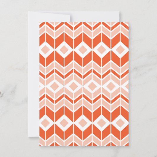 Uitnodiging Cute Red Fox Party (Achterkant)