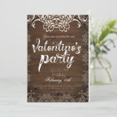 Uitnodiging dag van de Rustic Valentijn (Staand voorkant)