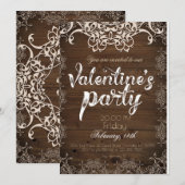 Uitnodiging dag van de Rustic Valentijn (Voorkant / Achterkant)