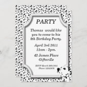 Uitnodiging Dalmatian Birthday Party (Voorkant / Achterkant)