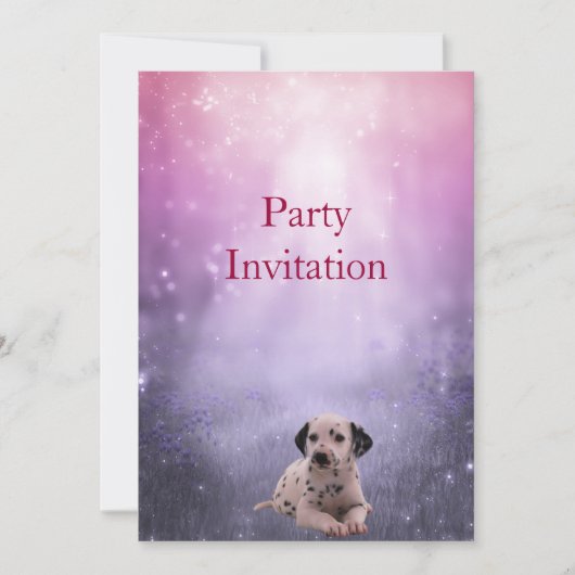 Uitnodiging Dalmatiër in het park (Voorkant)