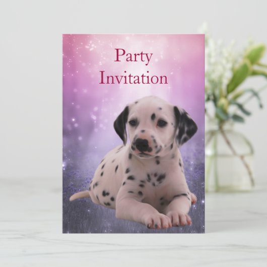 Uitnodiging Dalmation in het Park (Staand voorkant)